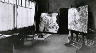 Klimt's Studio in the Mansion in Hietzing. Vienna